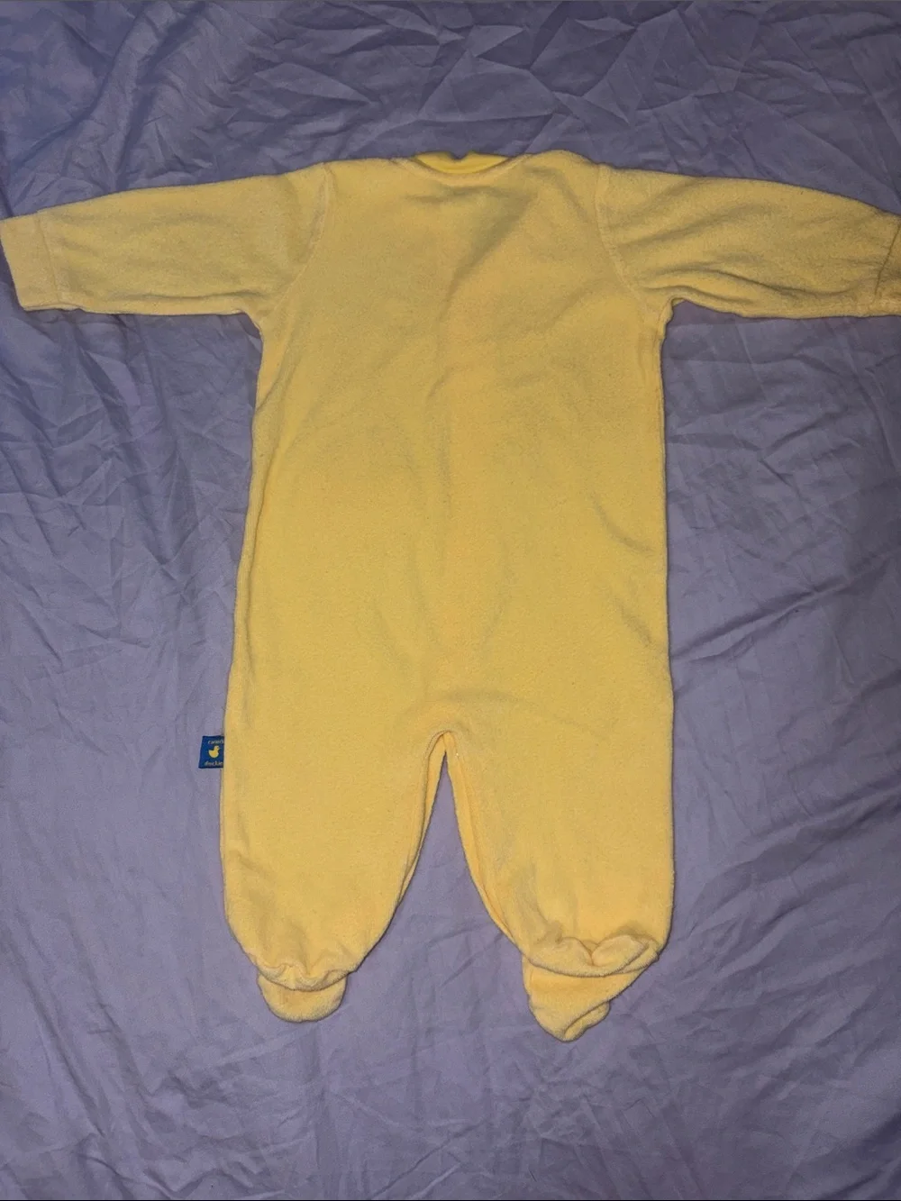 Vintage Carter's Terrycloth Yellow Duck Footie Pajamas